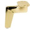 Loft furniture leg, gold chrome, height 12 cm