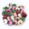 100PCS Silk Tea Roses Bud Artificial Flowers Diy Gifts Candy Box Christmas Decorations Home Garden Wedding Holiday Supplies