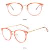 Women Round Frame Vision Care Eyeglasses Eyewear Anti-UV Blue Rays Glasses Computer Goggles