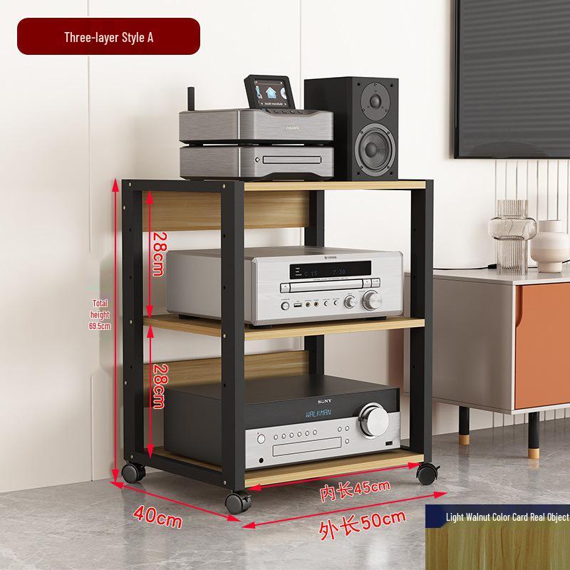 Mixer Audio Mobil și Suport Amplificator cu Tuburi - Dulap Raft de Depozitare pentru Home Theater