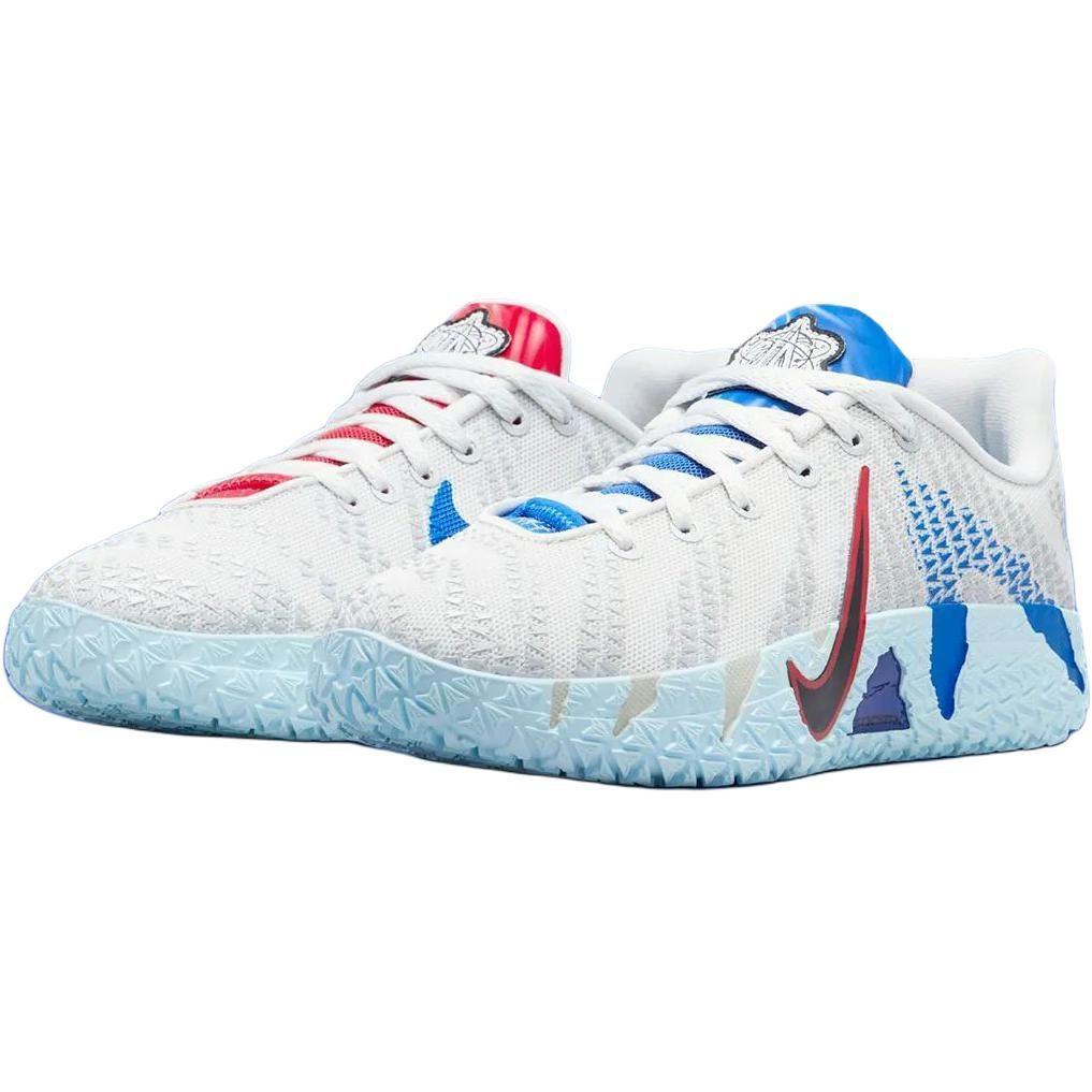 Nike Ja Morant 3 Low Top Basketball Shoes White Blue Red Unisex IQ0839-001