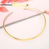 Collana Girocollo in Acciaio Inossidabile per Donna, Bracciale Rigido Aperto, Collana Minimalista Regalo per Festa di Compleanno