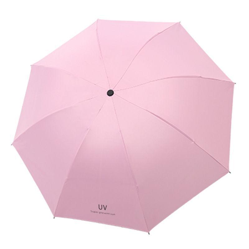 Tragbarer Ultraleichter UV Schwarzleim Sonnenschirm - Faltbarer Regen- oder Sonnenschirm Geschenk Sonnenschutz