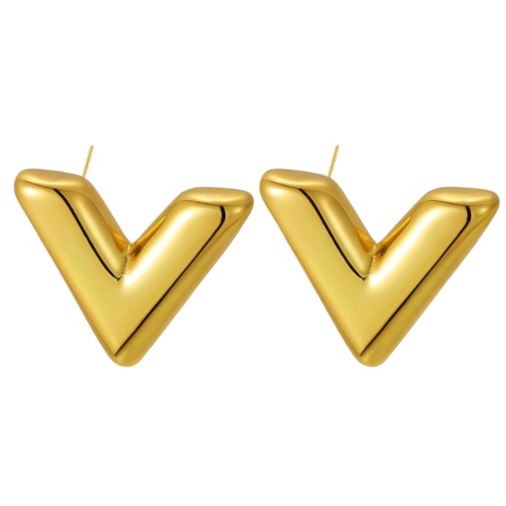 Boucles d'Oreilles en Acier Inoxydable pour Femmes Vintage Luxe Élégant Bijoux en Acier Titane