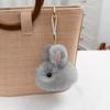 Faux Mink Rabbit Keychain, Plush Soft Car Key Chain Decor, Cute Fluffy Plushie Charm for Women Girls, Luxury Bag & Purse Accessory