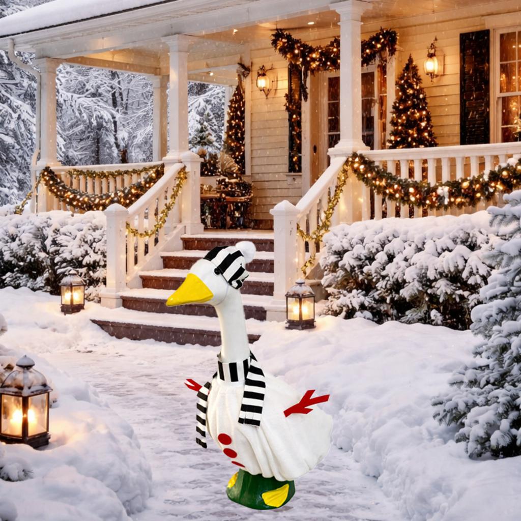 Porch Winter Snowman Costume Party Patio Decoration Outdoor Atmosphere Decoration