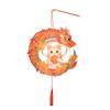 Handmade Florals Paper Lamp Set Traditional Chinese Craft Supplies LED Projection Portable for Chinese Festival
