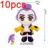 10PCS Anime Kpop Demons Hunters Plush Adorable Purple Tiger Black Cap Magpie Featuring 3 Eyes Monster Hunt Girls Group Doll Designed For Fans Gifts