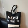 Bag Lazy Underarm Bag Women's 2025 New Alphabet Printed Tote Bag Large Capacity Shoulder Bag