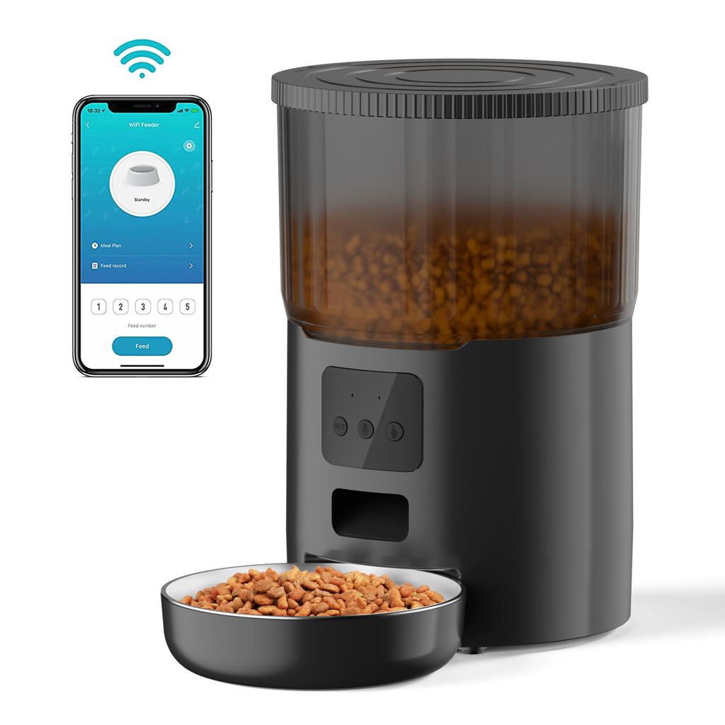 Top Selling Eco-Friendly Automatic Pet Feeder New Style Smart Cat and Dog Food Dispenser with Remote Control and Camera