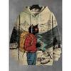 Astronaut Cat 3d Printing Hoodie Men Women Fashion Long Sleeve Hoodies Sweatshirt Oversized Coat Women Sweats Hoodies