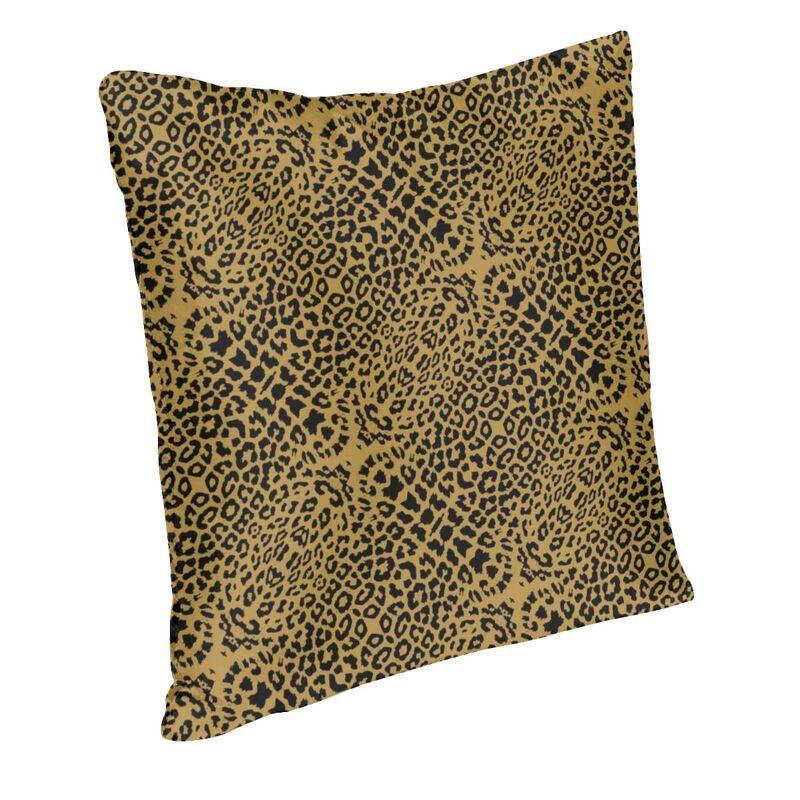 Leopard Skin Cushion Cover 40X40 Decoration 3D Print Throw Pillow For Sofa Two Side