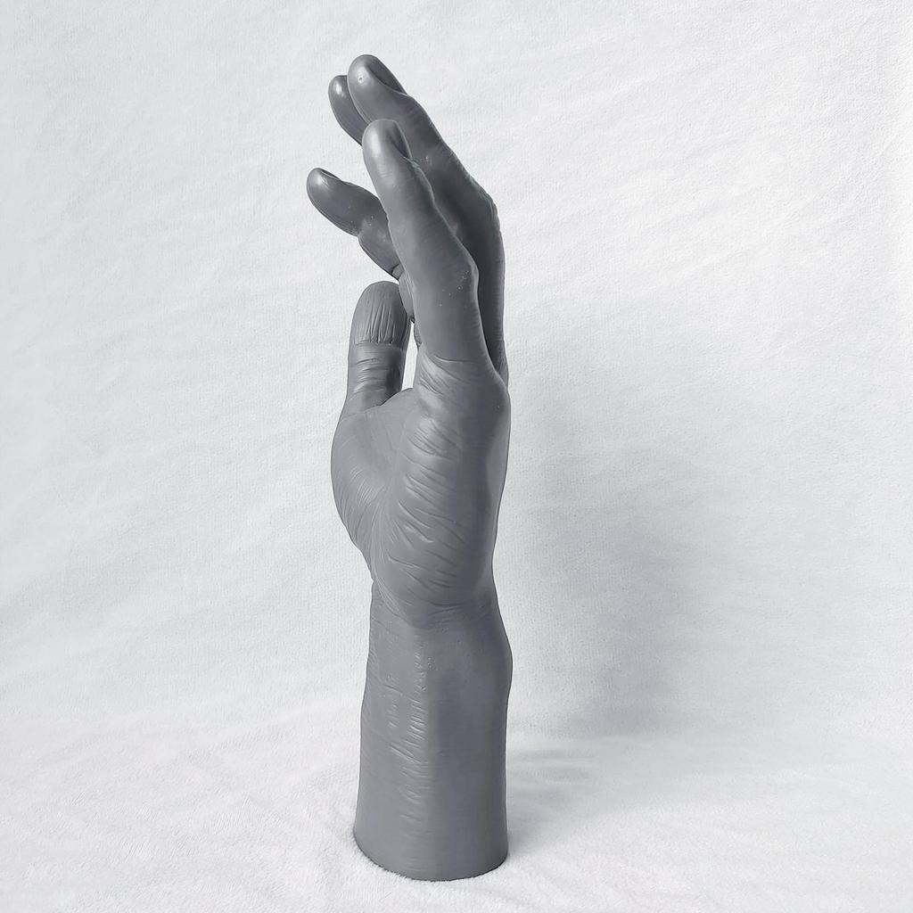 Male PVC Left Hand, Men Hand Displays Jewelry Organizer Mount Holder, Showing for