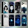 Evanescence Емі Лі Ударостійкий Прозорий Білий Чохол для Телефона Для iPhone 17,16,15,14,13,12,11,Pro,Max Магнітна Бездротова Зарядка