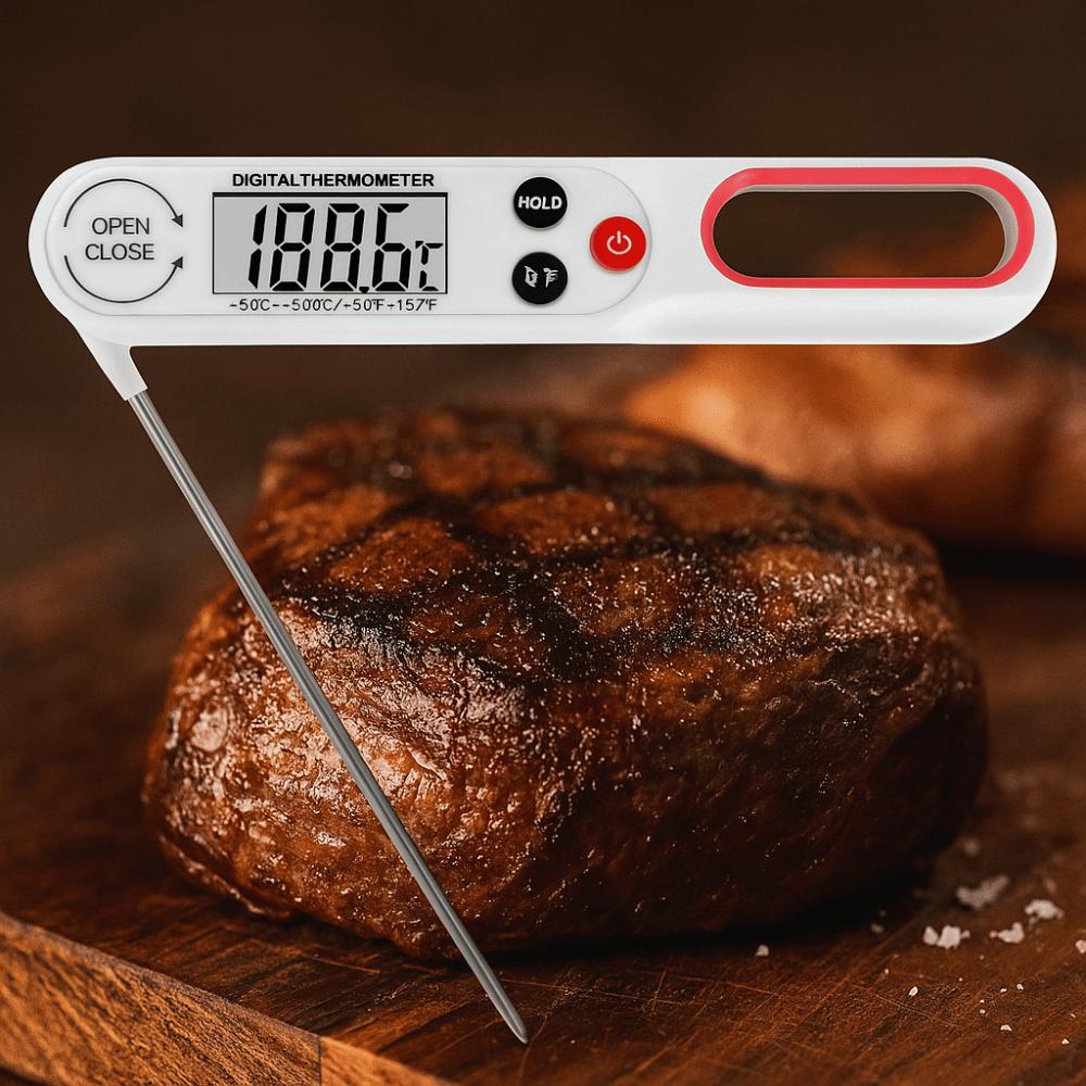 Switchable Units Probe Food Thermometer Instant Read Food Temperaure Sensor  Liquid
