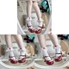 Lolita Cotton Hollow Lace Summer Socks With Bow Accents For Women And Teens