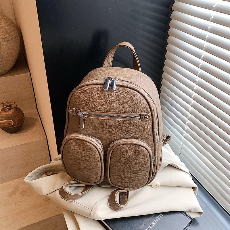 High-value campus small schoolbag women's summer new versatile niche backpack retro small backpack