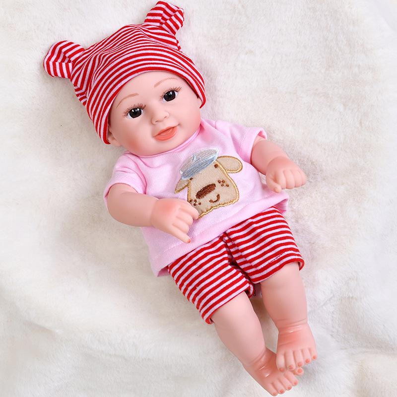 30cm Silicone Reborn Baby Doll - Soft Sleep Companion & Child Role-Playing Toy