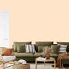 Cream and white striped wallpaper, soft shapes for living room and bedroom 50x1000