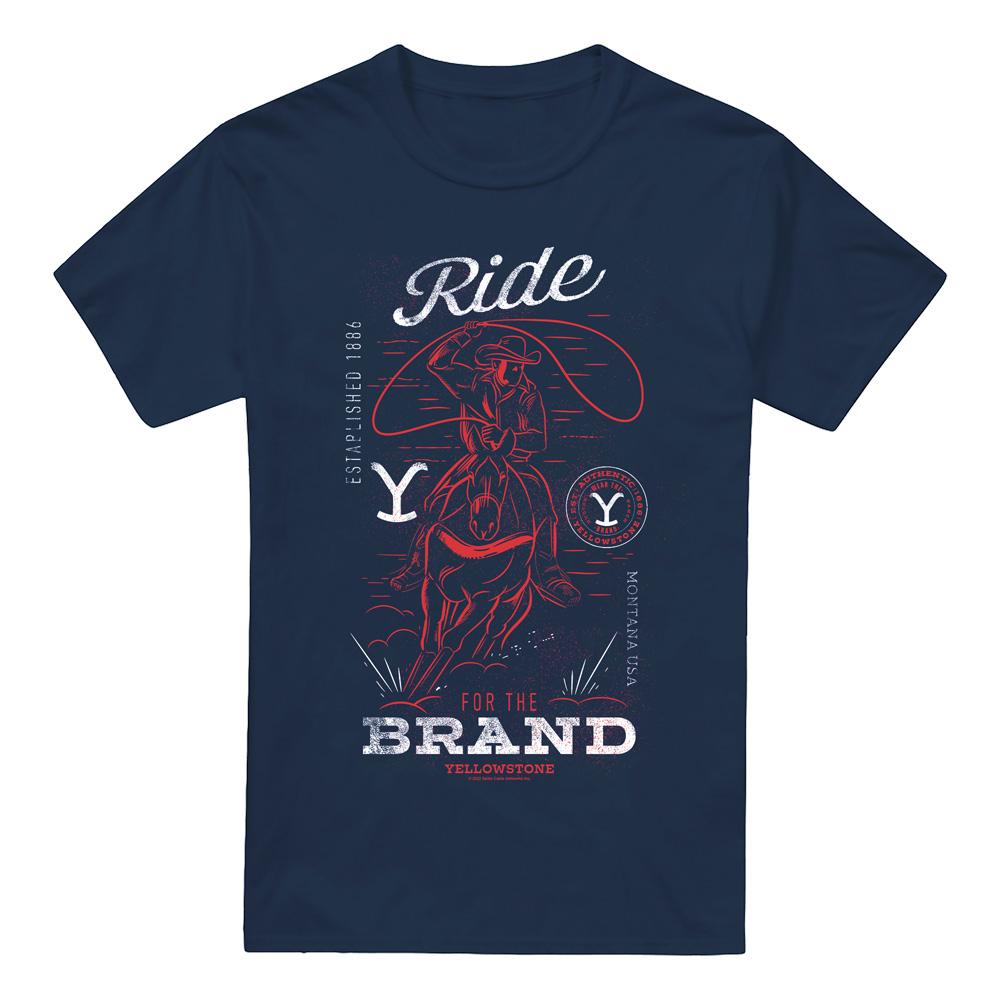 Yellowstone Mens Ride For The Brand Cowboy T-Shirt