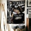 Tom Kaulitz Custom Name Wall Tapestry Aesthetic Wall Hanging Printed Fabric Blanket Decorative Tapestries for Bedroom Living Room Home Decor