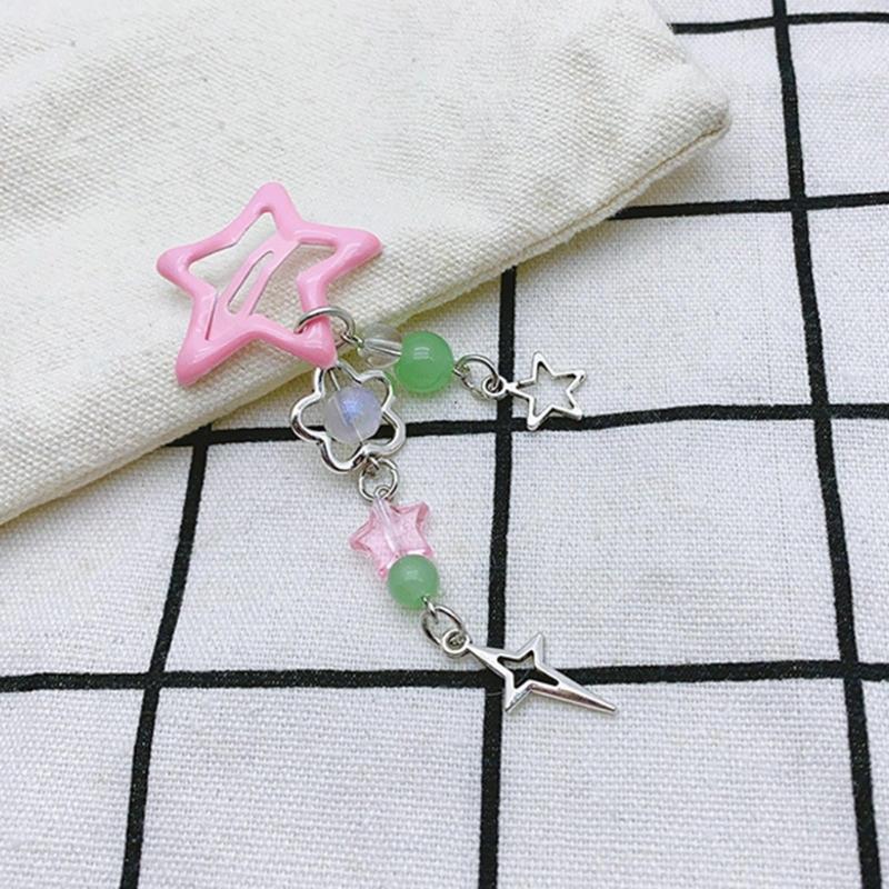 Fashion Hair Clips Y2K Style Star Butterfly Moon Tassels Hairpin Sweet Cool Hair Barrettes Hair Accessories Jewelry