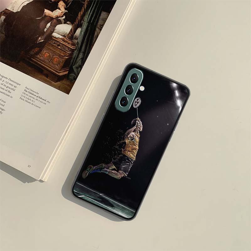 Badminton Sport Phone Case for Samsung A54 A14 A24 A34 A17 A37 A57 A55 A35 A25 A15 A07 A05S A04S A12 A22 A32 A52S A72 Galaxy Not