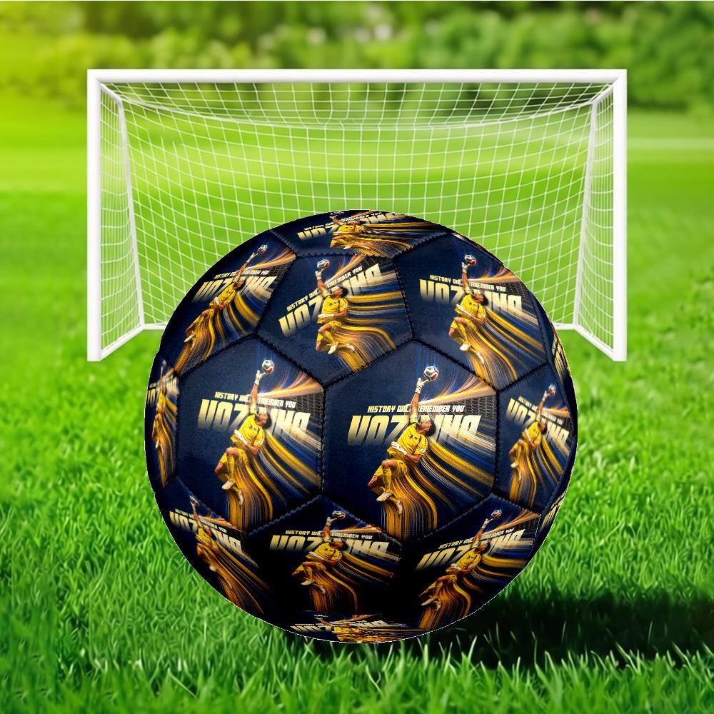 Goalkeeper Celebration Soccer Ball Size 5 Soccer Ball, Machine-stitched, Soft and Comfortable, Suitable for Training and Matches Fan Gift