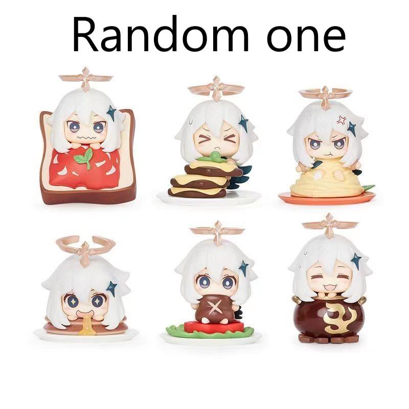 Genshin Impact Figure Game Battlefield Heroism Kawaii Emergency Food Paimon Figurines Collectible Model Toys Doll Kid‘s GIft