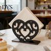 Exquisite Napkin Holder for Home Rustic Wooden Holder, Free Standing Paper Dispenser, Modern Decorative Countertop Stand Dining Table Coffee
