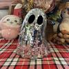 Halloween Glass Mosaic Mirror Ghost Reflective Ornament Handcrafted Figurine For Home Decor Living Room Office Display