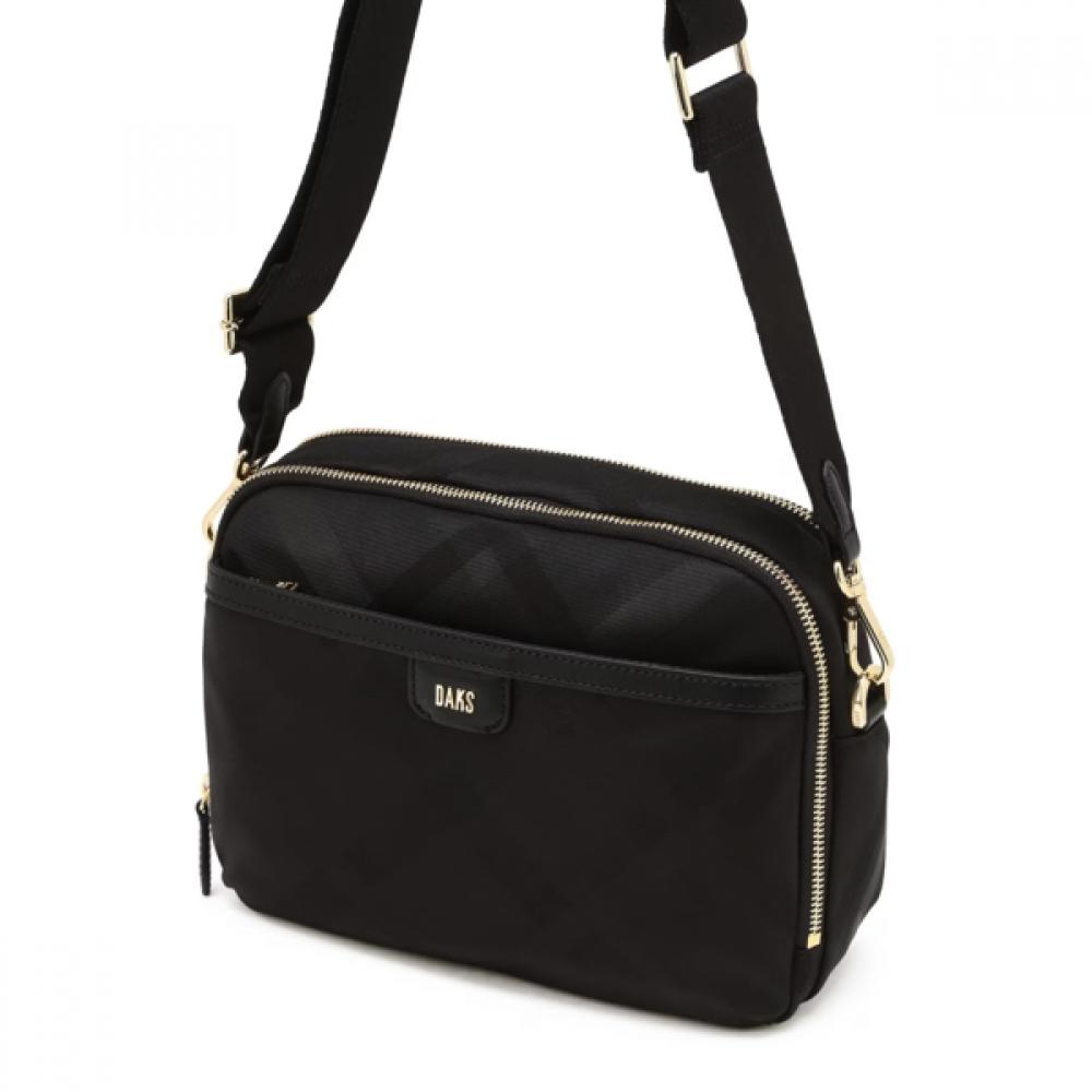 Daks Black Logo Nylon Cross Bag Dcba6e890bk