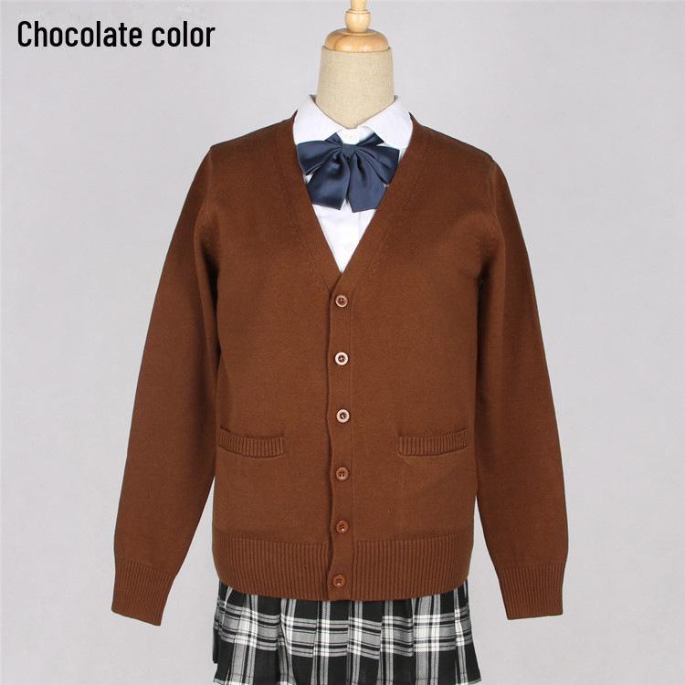 Svetr kardigan ve stylu sen pro JK pro ženy - Vysokoškolská uniforma, jaro a podzim