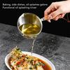 Stainless Steel Butter Warmer Flat Bottom Milk Pot With Double Diversion Mouth Hanging Hole For Chocolate 350ML