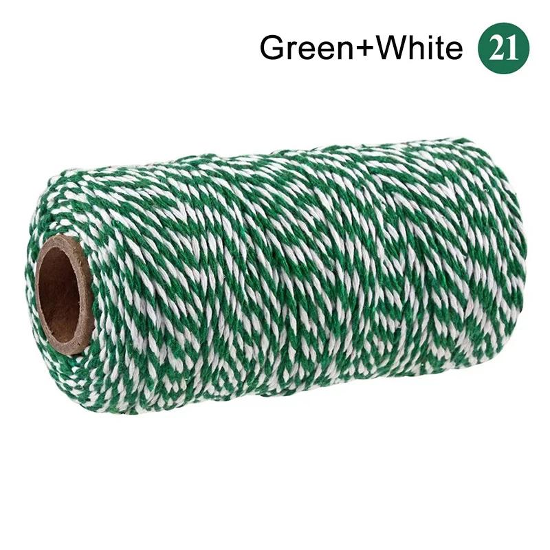 2mm 100M Macrame Cord Corda di cotone Spago Filo Stringa Artigianato Cucito fai da te Fatti a mano Arazzi Boemia Festa di nozze Decorazioni per la casa