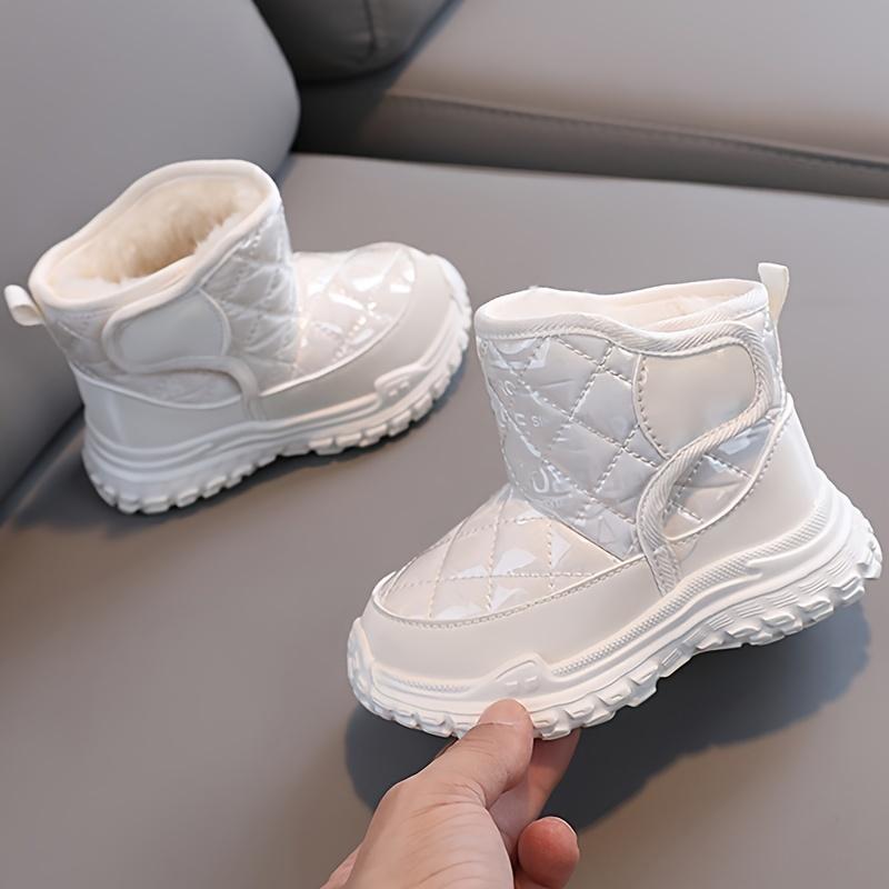 Baby Boys Anti Slip Snow Boots Soft Warm Fleece Outdoor Walking Winter
