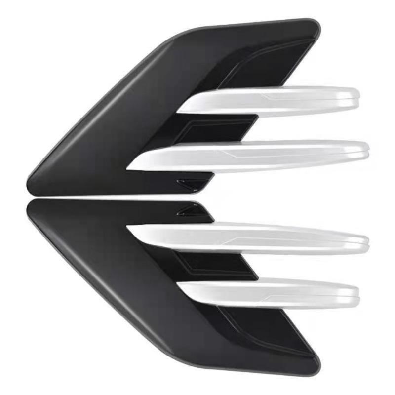 Air Flow Intake Cover,2Pcs Car Air Flow Intake Decorative Scoops Bonnet Vent Hood Cover Air Flow Vent Cover