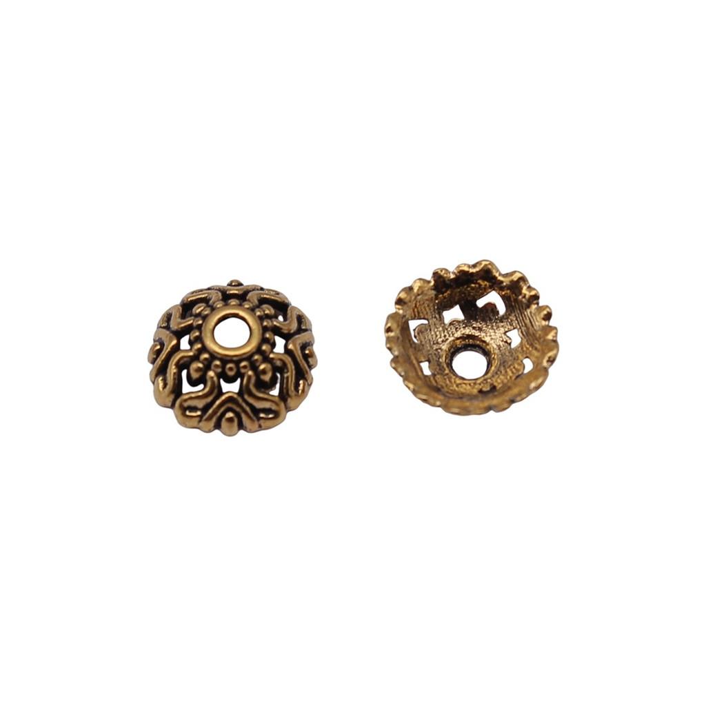 Multi Color Swirl Flower Bead Caps Spacer Beads For Jewelry Making Components