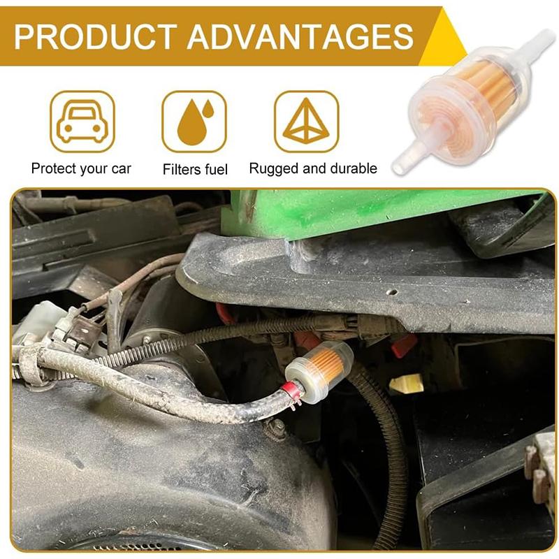 1/20PCs Universal Motorcycle Car Gas Fuel Oil Filters Fuel Delivery Tool Scooter Inner Oil Filter ATV Fuel Filter Accessories