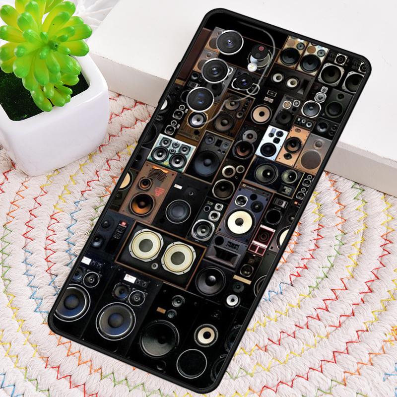 Massive Music Speakers Silicone Phone Case For Samsung Galaxy Note 10 Pro S26 S25 S24 S23 S22 S21 Plus S25Ultra Capa Cover