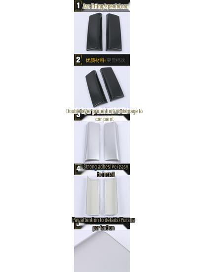 GLB Armrest Box Panel & Cup Holder Decorative Stickers for 20 Models - Car Accessories