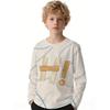 Simple Boy's T-Shirt Classic 3D Print Casual Autumn Kids Long Sleeves Pullover Lightweight Kid Tops Outdoor Children's Clothing