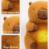 Capybara Plush Soothing Stuffed Animal for Anxiety Adults Kids Sleeping Capybara Plushies with Realistic Breathing Motion Lights