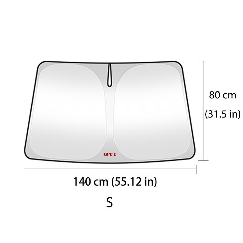 For Volkswagen VW Universal Car Front Windshield Sun Shade Anti UV Heat Block Passat Golf 4 5 6 Tiguan Polo Scirocco Jetta CC