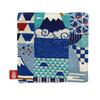 Kyosuke Japan-made Kyoto Coaster Approximately 1010cm Fuji Fabric Stylish Absorbent Cotton Washable Japanese Style Lucky Charm Mount Blue