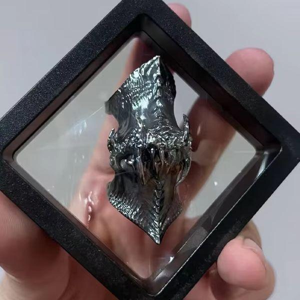Vintage Movable Eye Tooth Armor Joint Ring Gothic Dark Unique Design Adjustable Knuckle Ring for Men jewelry gift