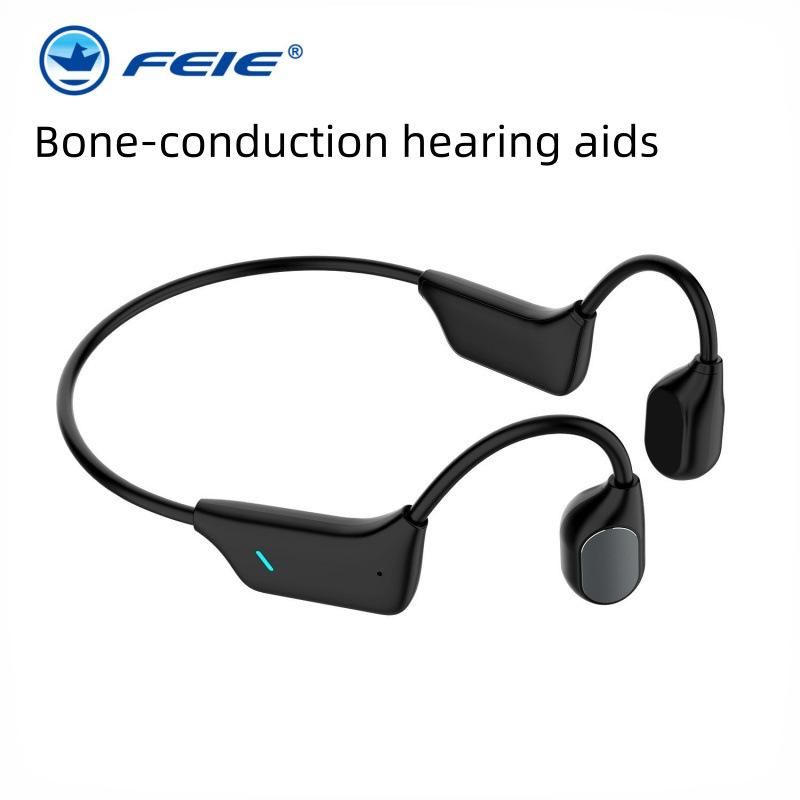 Senior Bluetooth Bone Conduction Earphones: Hearing Aid & Amplifier, Ultra-Long Battery Life, High Sound Quality.