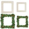 1PC Wood Wreath Boards Party Square Christmas Triangular Wedding Circle Home Decor Multiple Options Available
