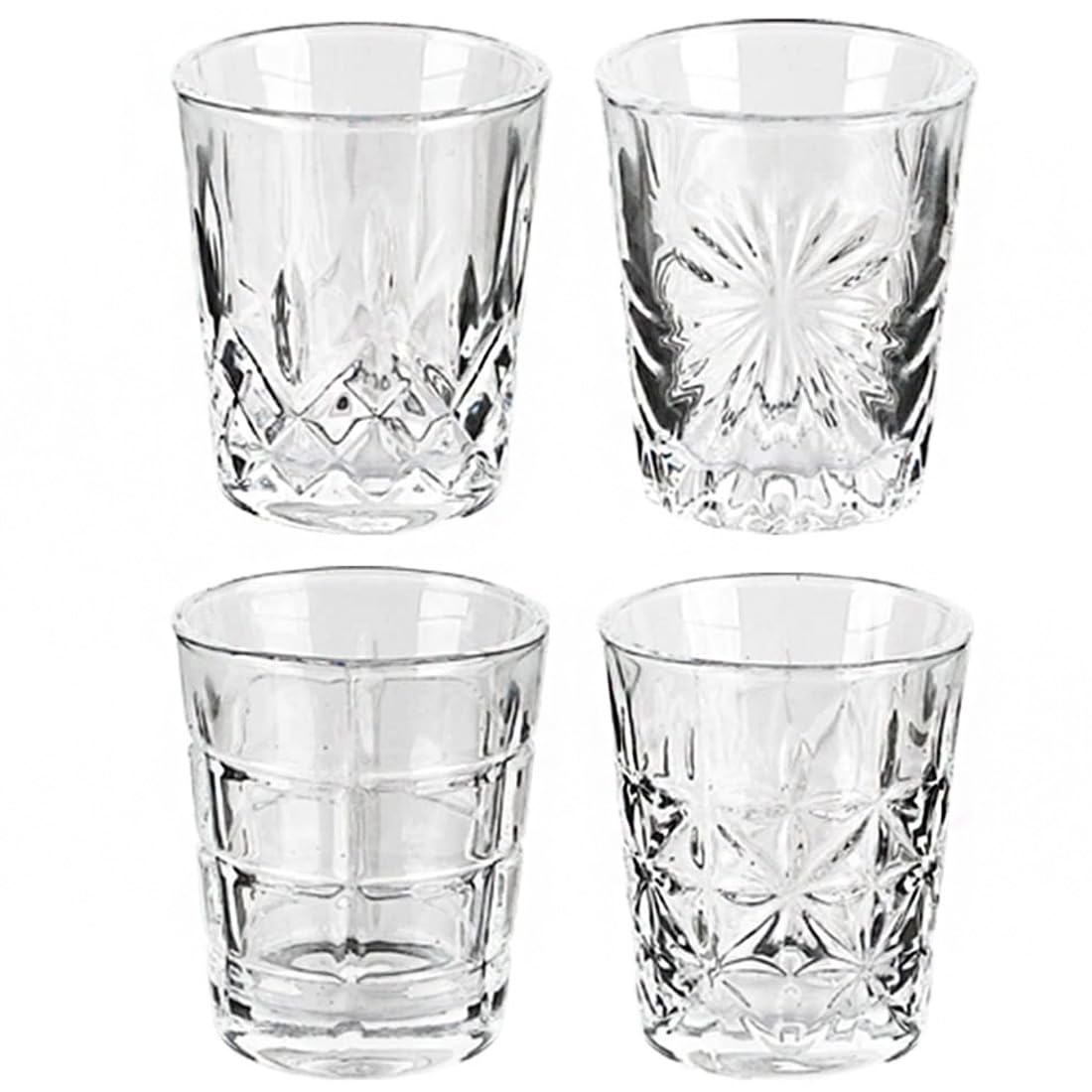 

Pure Semi Shot Glasses, 50ml, Set of 4 / PURE SEMI GLASS Clear Glass Glasses, Espresso Glasses, Shochu Glasses, Whiskey, Brandy