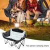 Doppelsitz Klappstuhl mit Getränkehalter Faltbares Design Hohe Belastbarkeit Wasserdichter Stoff Loveseat Campingstühle